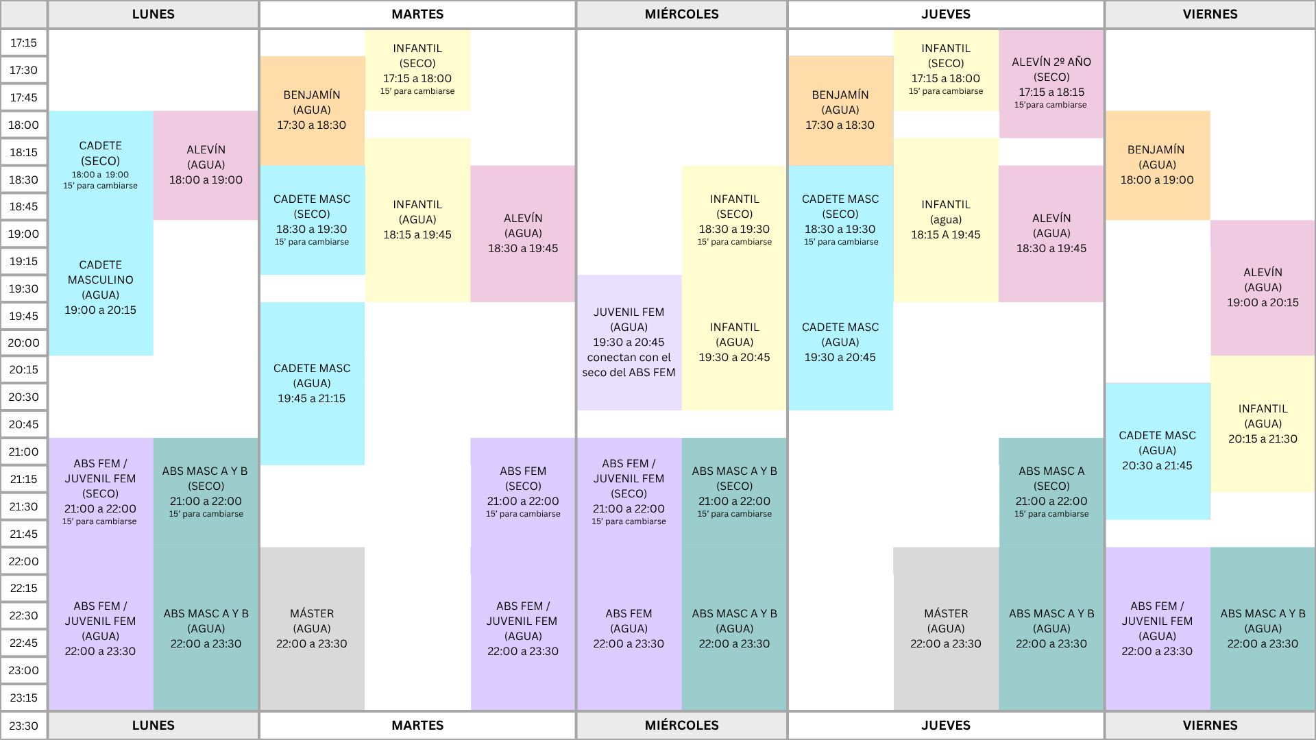 Horario Waterpolo WEB 25-26